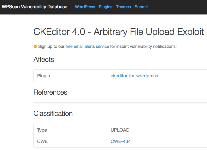 wpscan-vulnerability-database-false-report